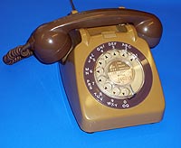 GPO 706L Two-tone brown rotary dial telephone