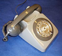 GPO 8746G Two tone grey rotary dial telephone
