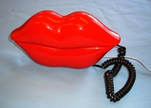 Red lips novelty phone