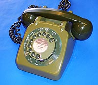 GPO 706 Two-tone green rotary dial telephone