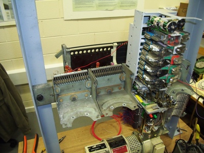 Picture showing the final selector in palce and the two switch banks for the group selectors